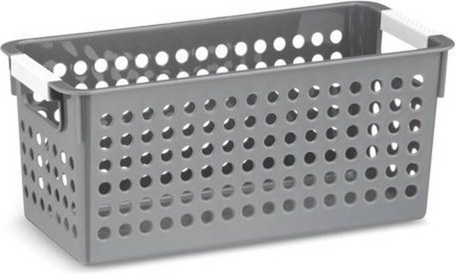 Kela Voorraadmandje 29 cm x 18 cm Grijs Mika