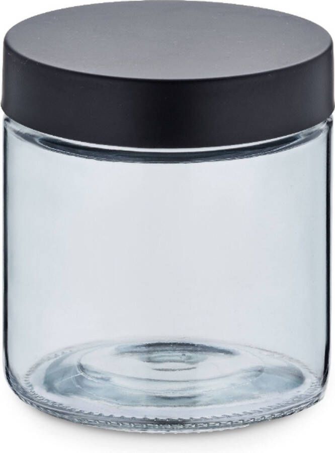 Kela Voorraadpot 0.8 L Glas RVS Donker Grijs | Bera