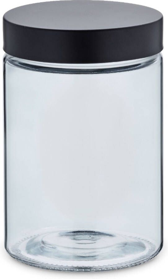 Kela Voorraadpot 1.2 L Glas RVS Donker Grijs | Bera