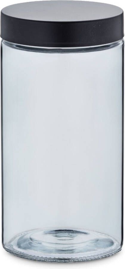Kela Voorraadpot 1.7 L Glas RVS Donker Grijs | Bera