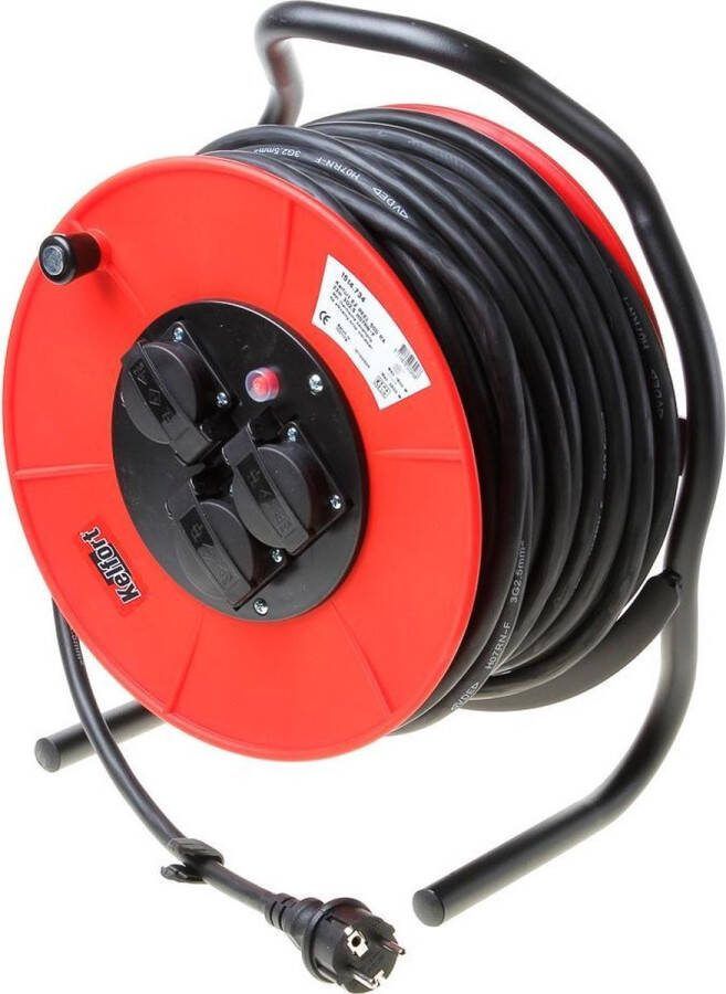 Kelfort Kabelhaspel er500(d) 33m 3 x 2.5mm²