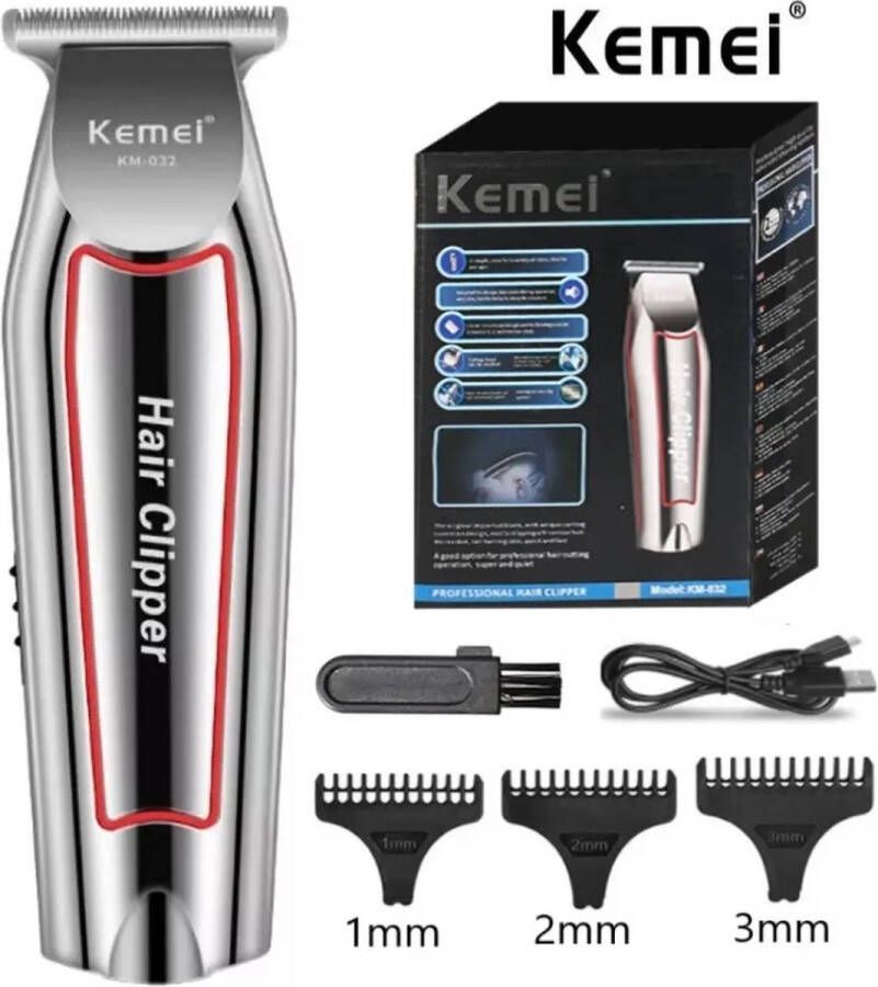 Kemei Haartrimmer Elektrische Baard Trimmer Voor Mannen Tondeuse Haarsnijder Machine Kapsel Verzorgingsset KM-032