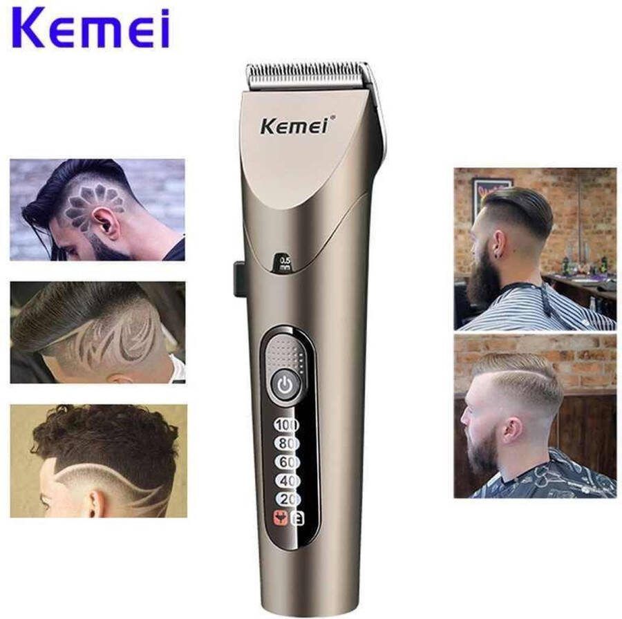 Kemei hsm plus Kemei 1627 PROFESSIONAL HAIR CLIPPER --hsm plus- Tondeuse mannen Elektrische tondeuse trimmer Nauwkeurig werking