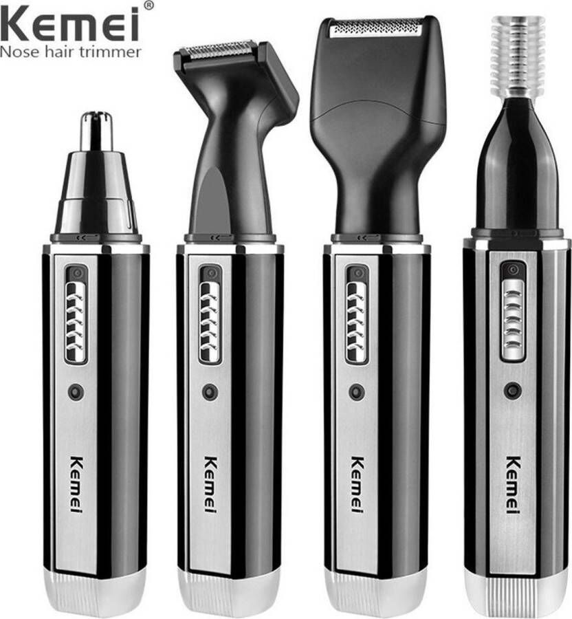 Kemei Km-6630 4 In 1 Oplaadbare Baard Wenkbrauw Oor Neus Scheerapparaat Persoonlijke Verzorging Tondeuse Scheerapparaat Trimmer