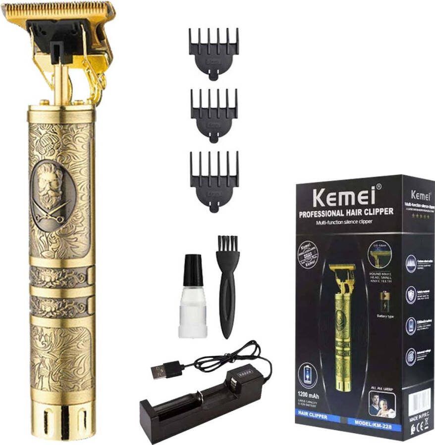 Kemei Tondeuse Mannen Tondeuse Draadloze Haartrimmer Tondeuse mannen Hoofdhaar Baardhaar Trimmer Draadloos Scheerapparaat