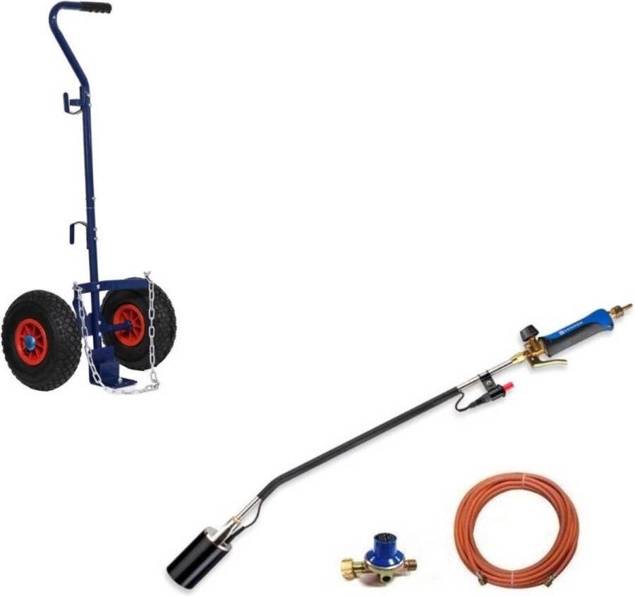 Kemper GT89 Trolley & Onkruidbrander met Piezo Onsteking met 10 m gasslang