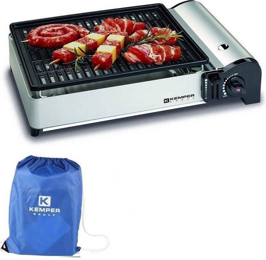 Kemper Portable smart gas barbecue | Tafelbarbecue | Campingkooktoestel |