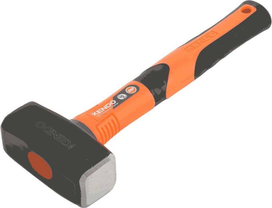 Kendo Moker 1500 gram met ergonomisch fiberglas handvat Vuisthamer 1.5kg fibersteel