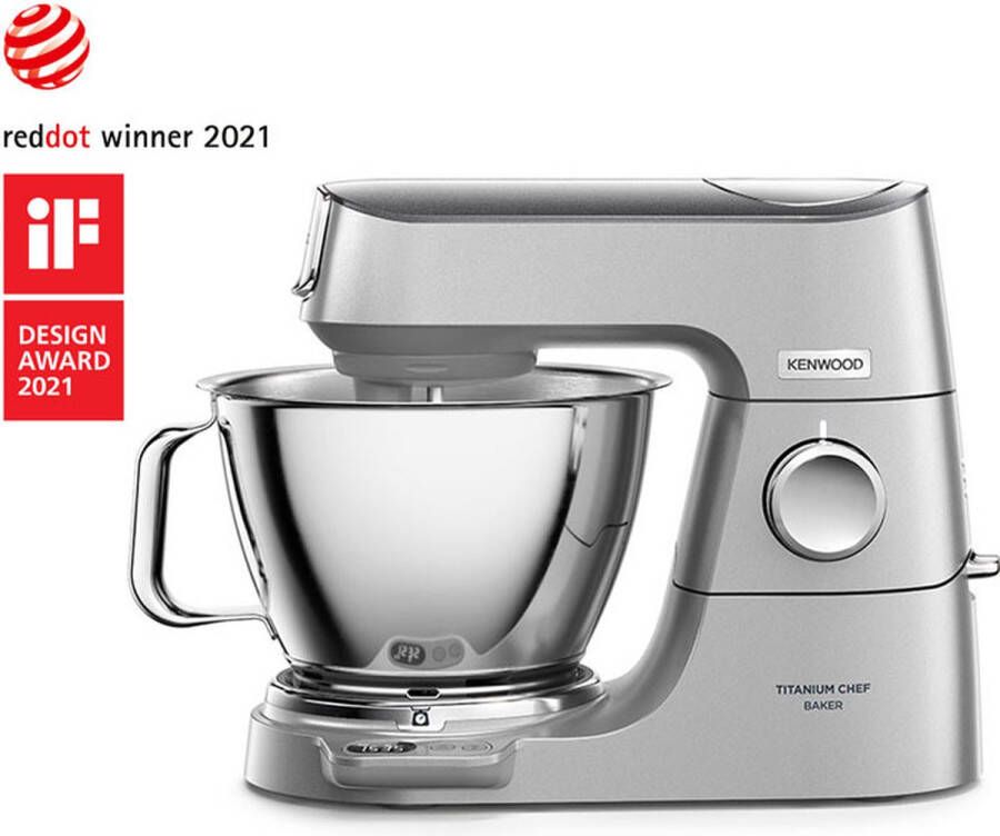 Kenwood Keuken Kenwood KVC85.004SI Titanium Chef Baker Keukenmachine Zilver