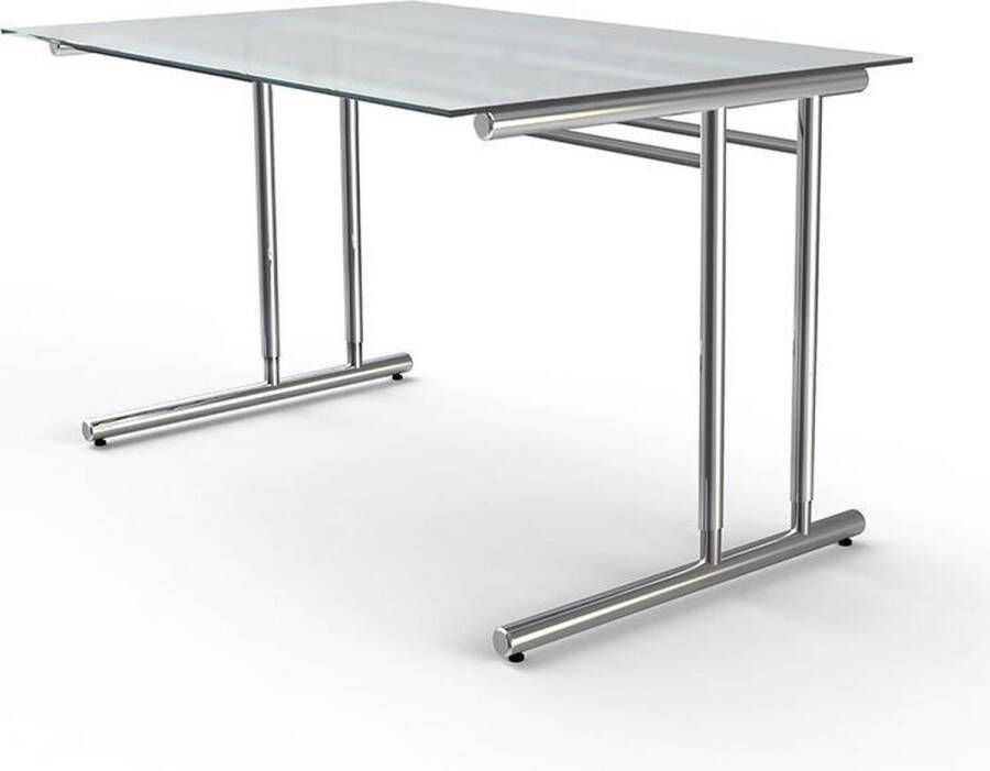 Kerkmann Bureau Artline glas 120x80cm verstelbaar