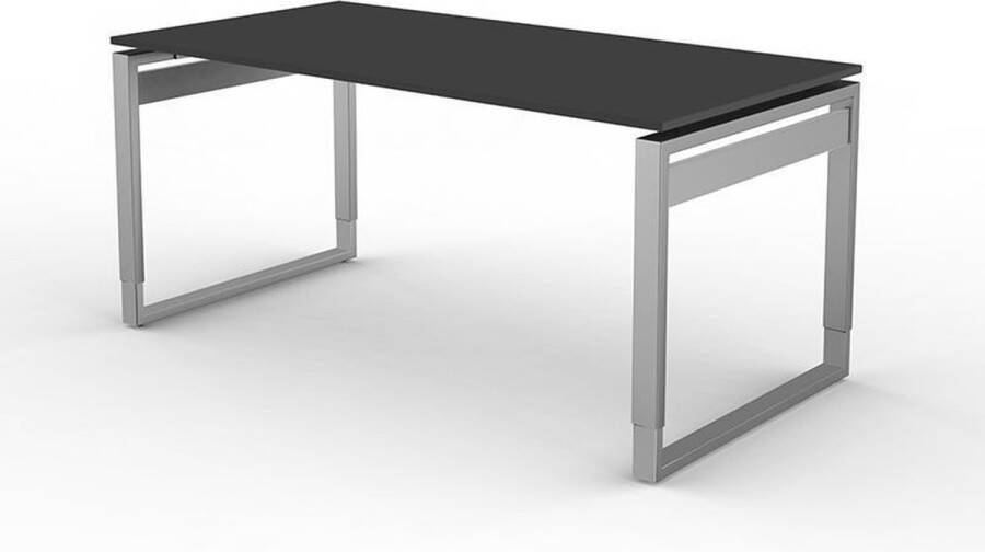 Kerkmann Bureau Workspace 160cm antraciet hoogte verstelbaar