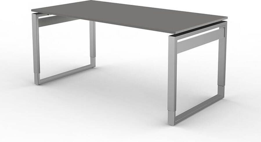 Kerkmann Bureau Workspace 160cm grijs hoogte verstelbaar