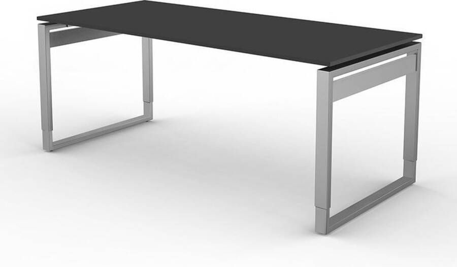 Kerkmann Bureau Workspace 180cm antraciet hoogte verstelbaar