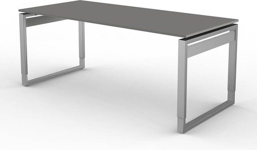 Kerkmann Bureau Workspace 180cm grijs hoogte verstelbaar