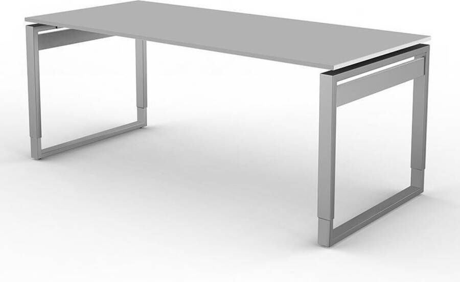 Kerkmann Bureau Workspace 180cm licht grijs hoogte verstelbaar