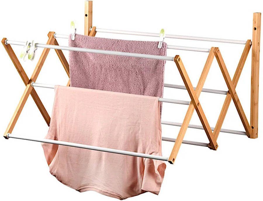 Kesper Wanddroogrek bamboe 71x59x45cm