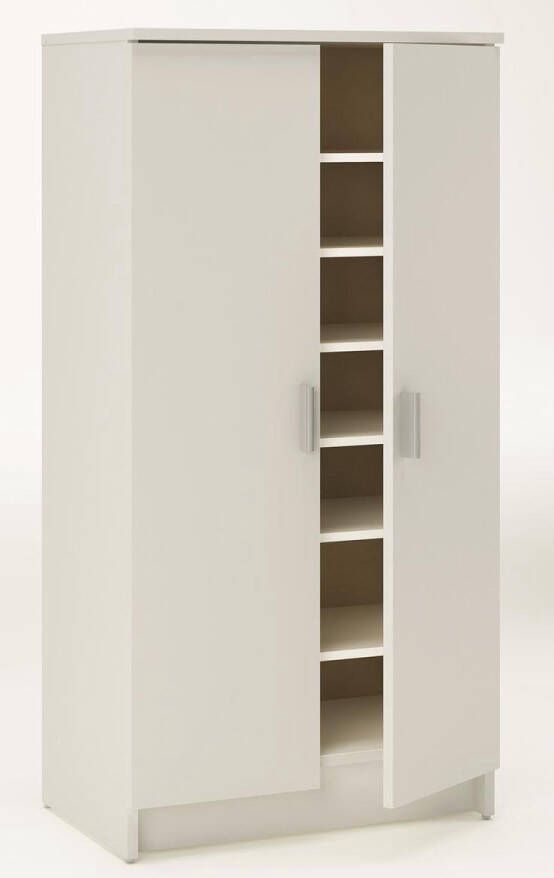Leen Bakker Schoenenkast Cabinet wit 108 4x54 6x35 3 cm