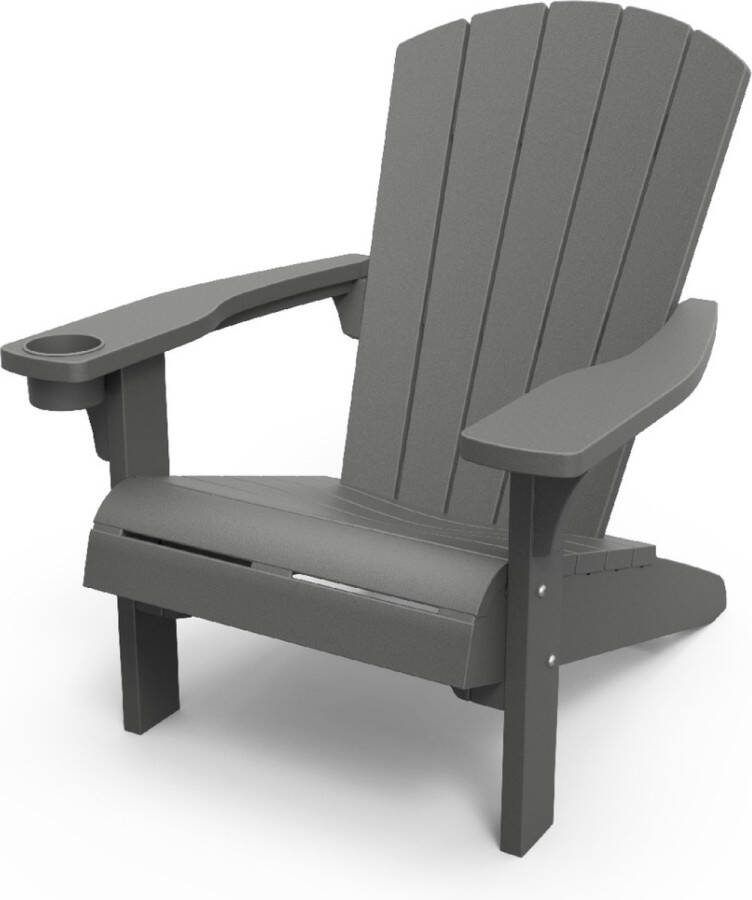 Keter Alpine Adirondack Tuinstoel 81x80x96 5cm Grafiet