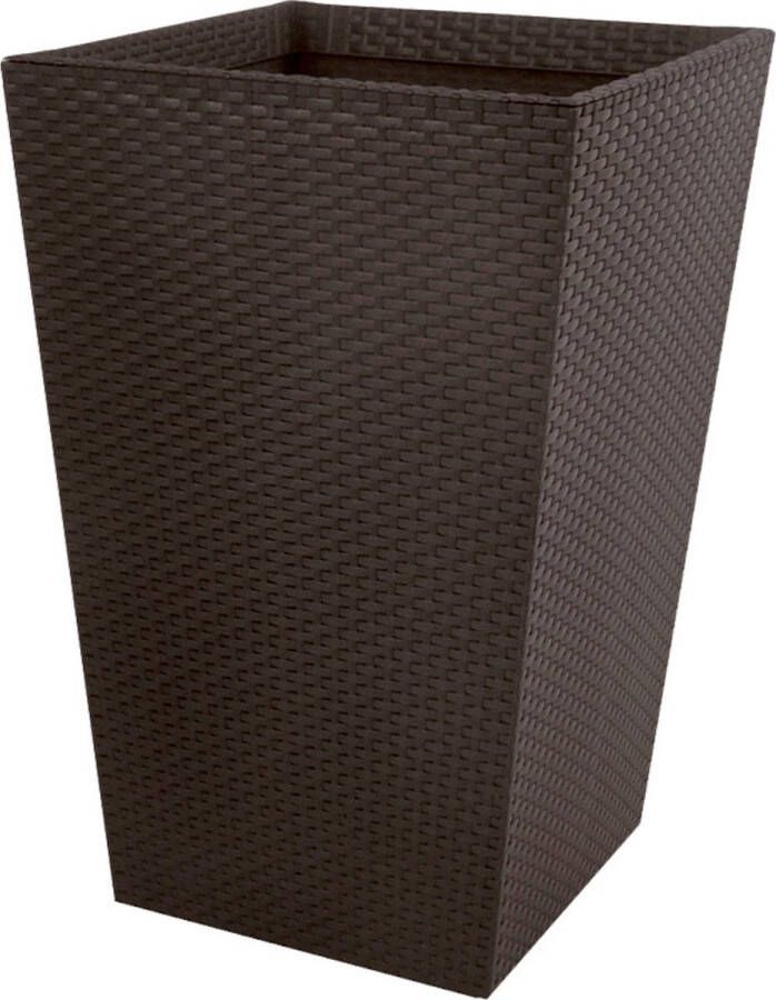 Keter Bloempot rechthoekig hoogte 57 cm bruin Rotan