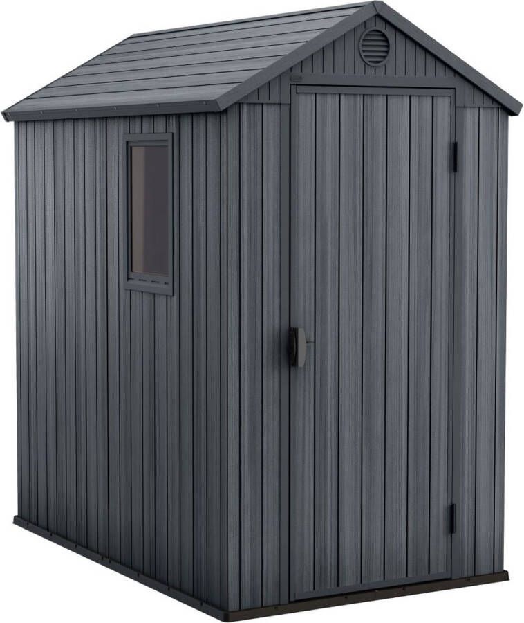 Keter Darwin 4x6 Tuinhuis 125 8x184 5x205cm – Grijze Houtlook