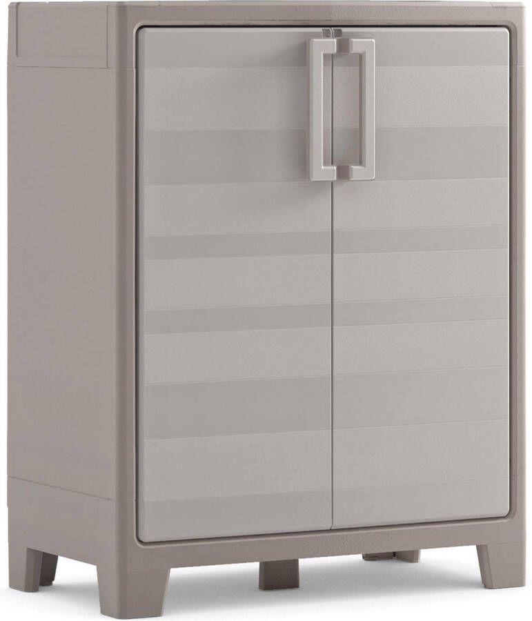 Keter Gulliver Lage Kast 2 planken 80x44x100cm – Zand Beige