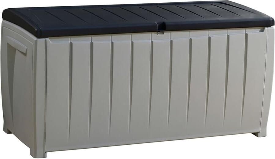 Coppens Novel keter kussenkist opbergbox 340 liter grijs zwart - Foto 2