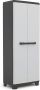 Keter Linear Utility Opbergkast 68x173x39 cm Grijs Zwart - Thumbnail 1