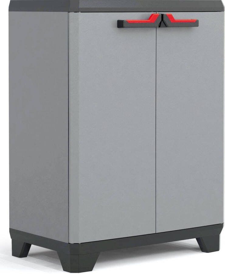 Keter Stilo Lage Kast 1 Plank 68x39x90cm Donkergrijs Zwart