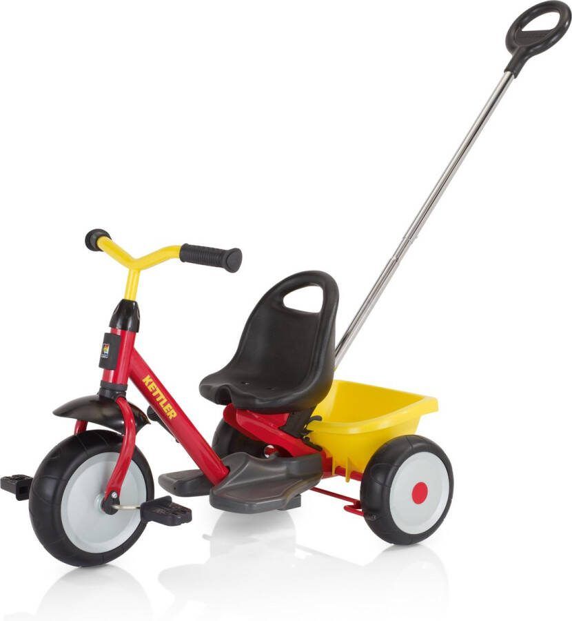 Kettler Startrike Driewieler Duwstang Verstelbare kuipzitting Voetenplank Kiepbare zandbak