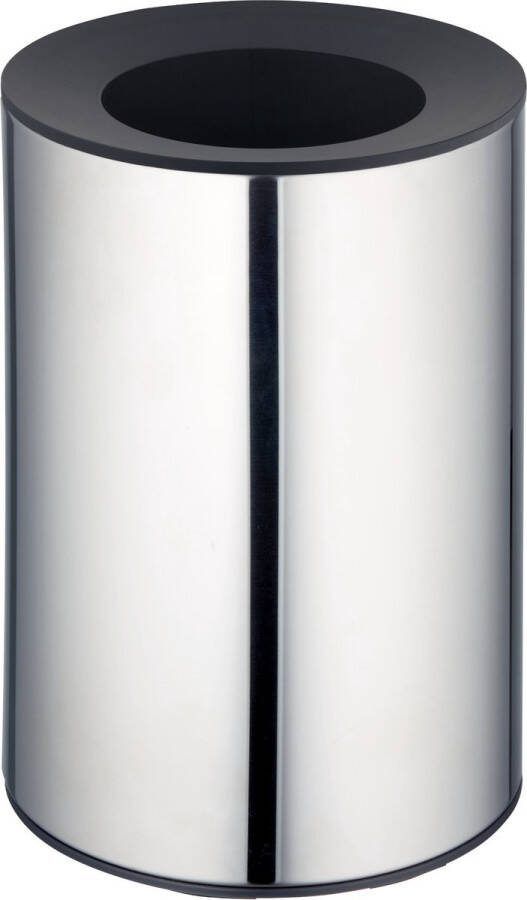 Keuco afvalbak van gepolijst roestvrij staal 5 liter wandmontage 21 cm x 28 8 cm (ø x h) voor de badkamer als cosmeticabak prullenbak afvalbak Plan