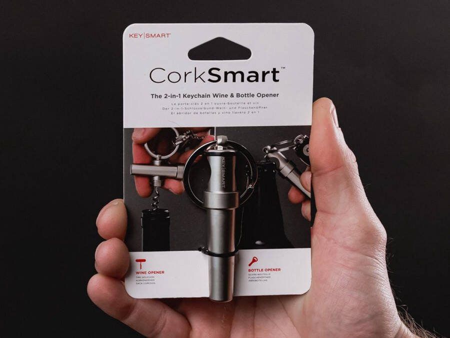 Keysmart CorkSmart Keychain Wine & Bottle Opener Sleutelhanger Flesopener voor Wijnflessen