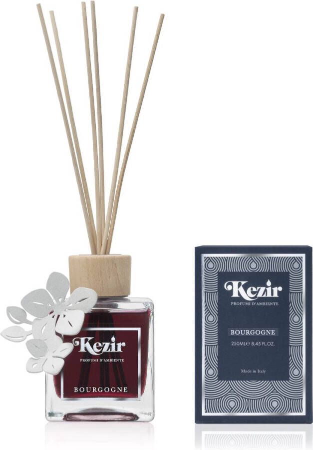 Kezir Bourgondië Lotusbloem Decoratie Italiaanse natuurlijke parfum voor in huis diffuser 250 ml