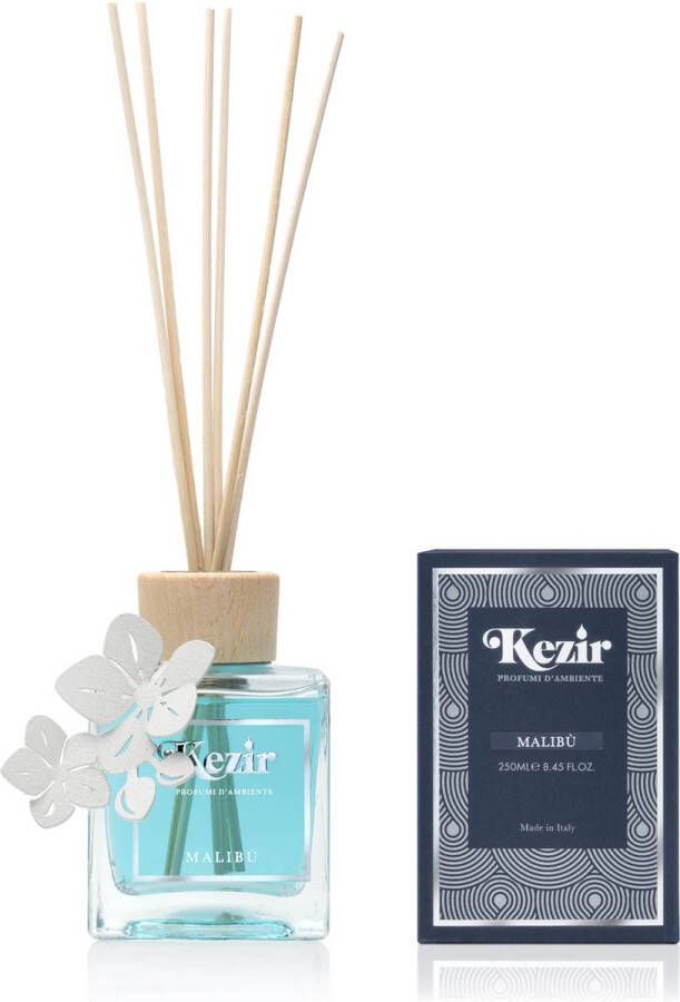 Kezir Malibu Lotusbloem Decoratie Italiaanse natuurlijke parfum voor in huis diffuser 250 ml