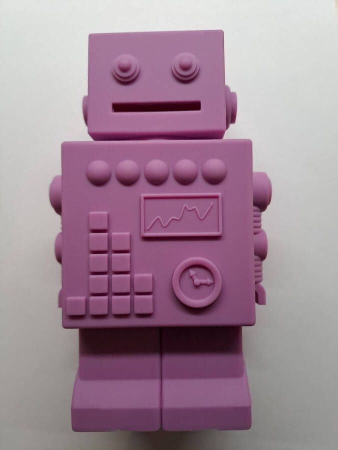 KG Design Spaarpot Robot Lila Paars