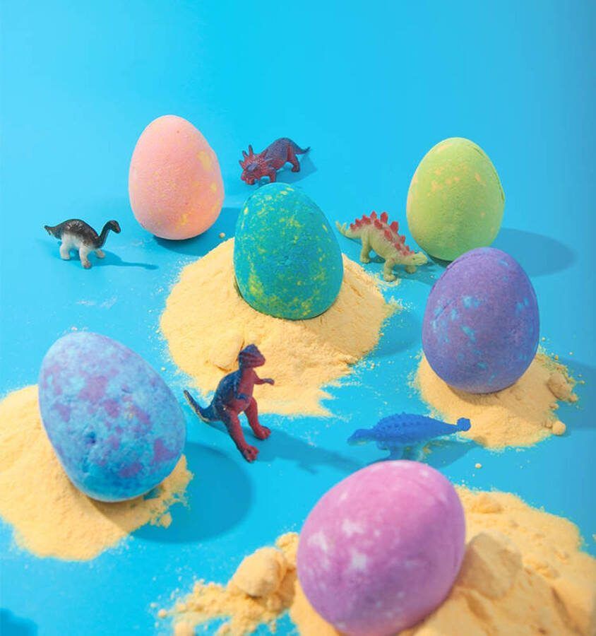KIANOF Bruisballen voor Bad Dino Bath Bombs Badballen Dierproefvrij Inclusief Dinosaurus speelgoed