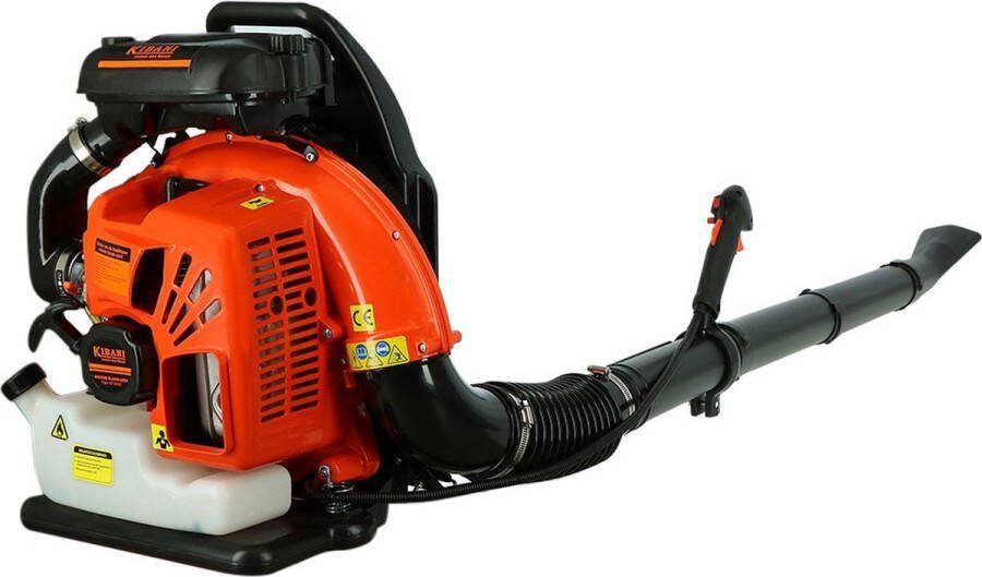 Kibani Benzine Bladblazer 63.3 cc 3.6 pk Luchtsnelheid 280 km h 2700W Ruggedrager Bladblazers