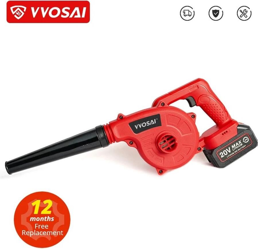 Kibus Draadloze Bladblazer op Batterij Powertool Blaadjes Tuin Handheld 2.1kg