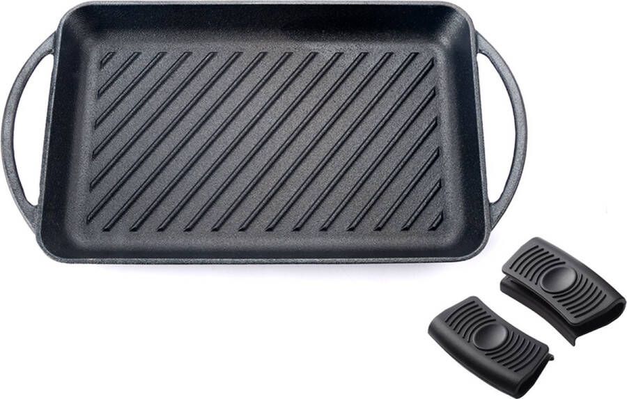 Kicinn grillplaat Gietijzer Geëmailleerd Incl. accessoires Ø 33 x 21.8 cm (LxB)