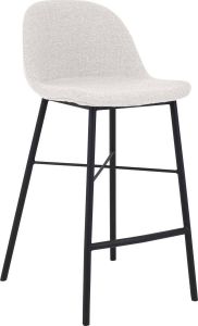Kick Collection KICK Barkruk 'Jade' kleur Wit (zithoogte 70cm)
