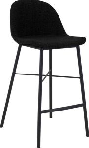 Kick Collection KICK Barkruk 'Jade' kleur Zwart (zithoogte 70cm)