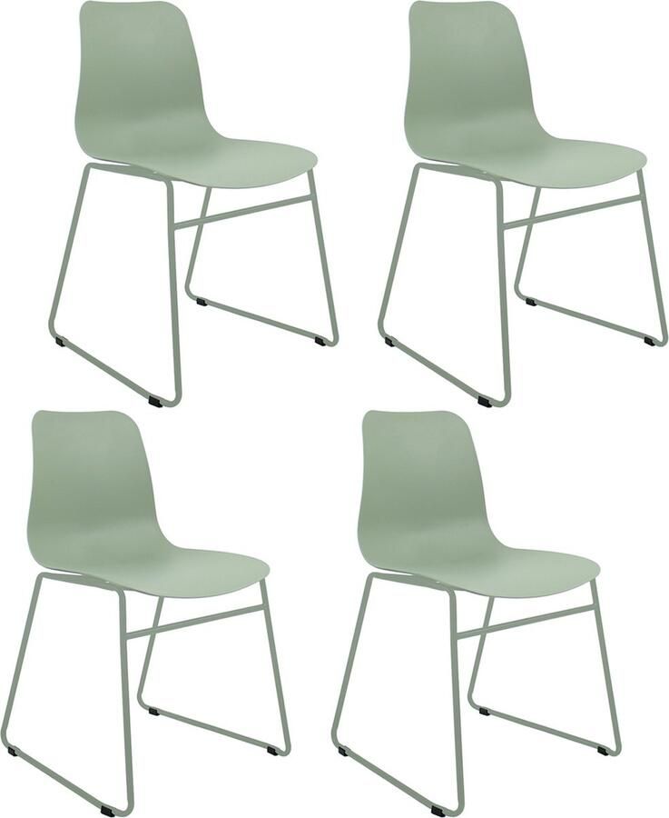 Kick Collection Set van 4 Kick tuinstoel Kiki pistache