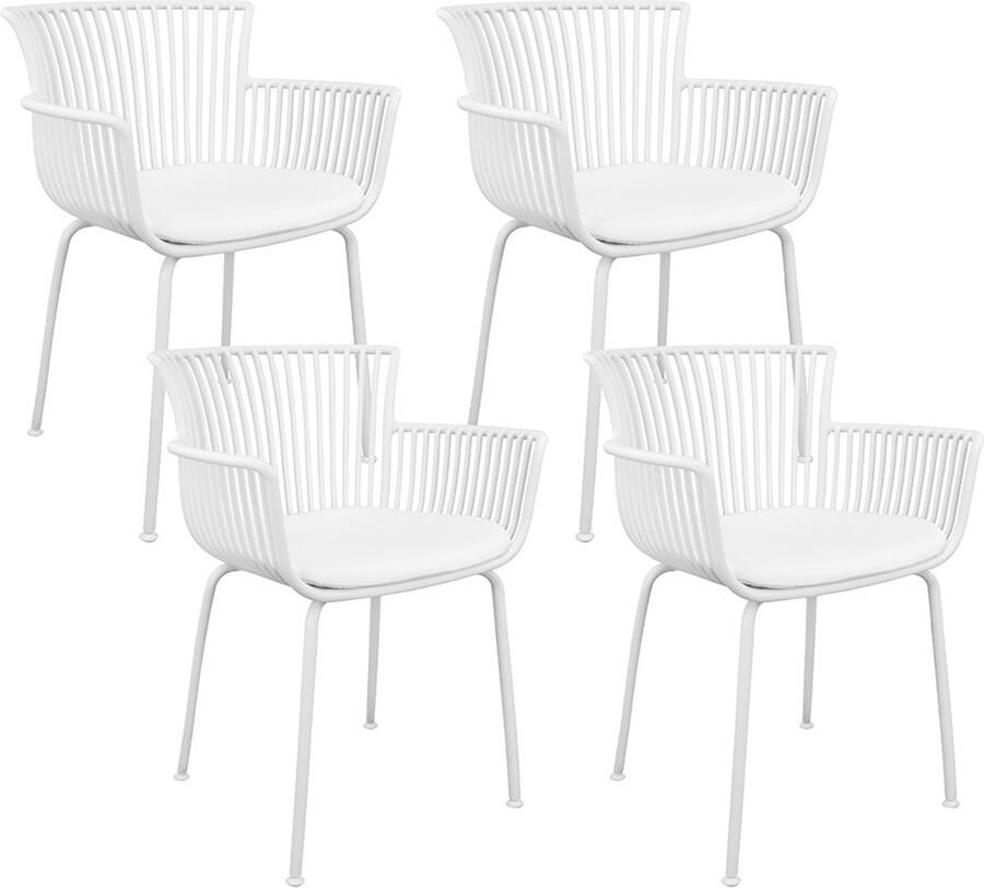 Kick Collection Set van 4 Kick tuinstoel Otis Wit