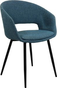 Kick Collection KICK Eetkamerstoel 'Dean' Texture kleur Blauw