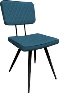 Kick Collection KICK Eetkamerstoel 'Max' PU kleur Blauw