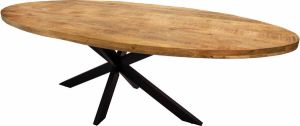 Kick Collection Kick Industrial eetkamertafel Dax ovaal Mango 180 cm