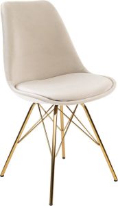 Kick Collection Kick Kuipstoel Velvet Champagne Goud Frame