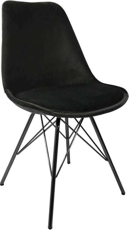 Kick Collection Kick kuipstoel Velvet Zwart