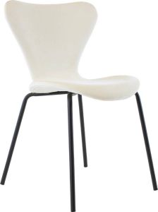 Kick Collection KICK Eetkamerstoel 'Femm' Velvet kleur Wit