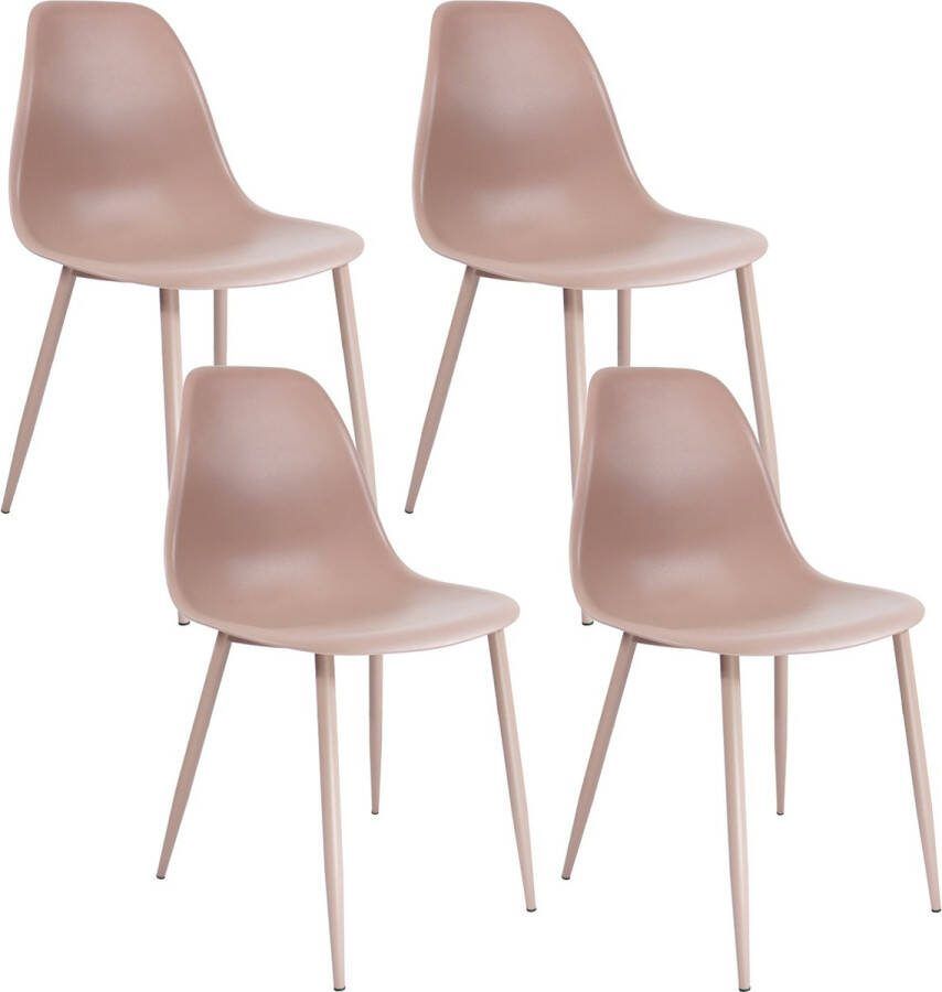 Kick Collection Set van 4 Kick tuinstoel Nero Roze