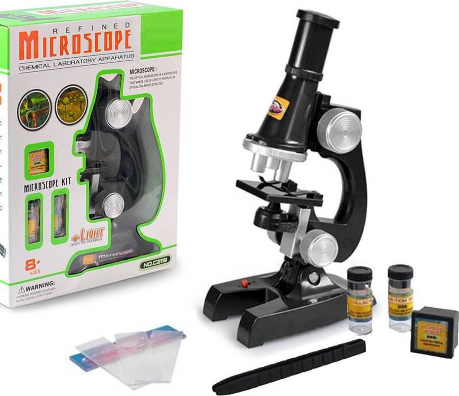 Kiddy's Kiddy s Speelgoed Kindermicroscoop 100X-450X Microscoop voor kinderen Laboratorium Educatief Speelgoed voor uw Kind Kinder microscoop